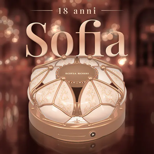 Anteprima del link: la scritta Sofia, 18 anni, sopra il gioiello